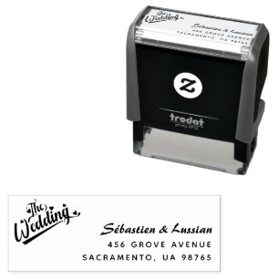 Carimbo Auto Entintado casamento simples