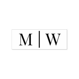 Carimbo Auto Entintado Casamento Simples De Noiva 2 Monograma Inicial VS