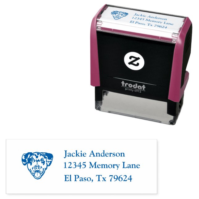 Carimbo Auto Entintado CATAHOULA | Nome e endereço de retorno (In Situ)