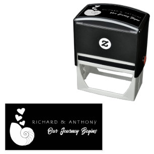 Carimbo Auto Entintado Célula e Corações