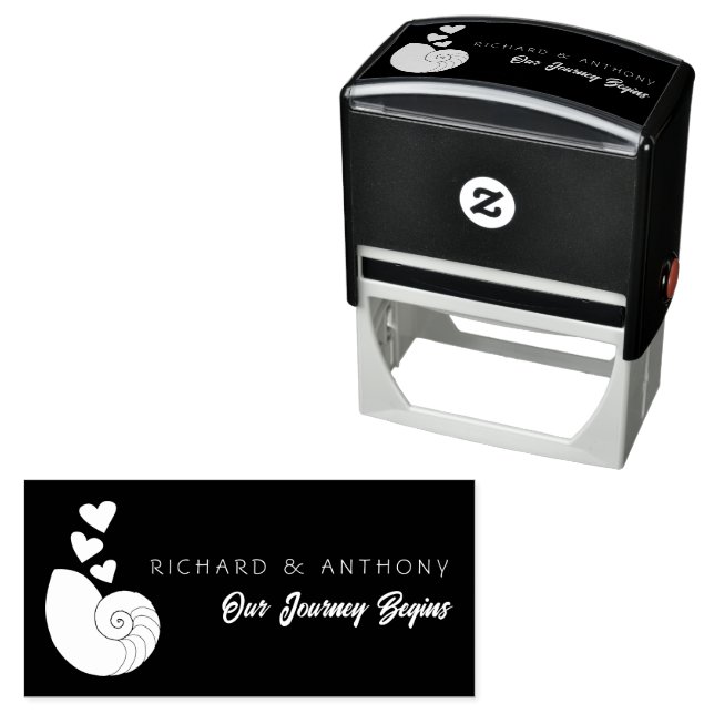 Carimbo Auto Entintado Célula e Corações (In Situ)