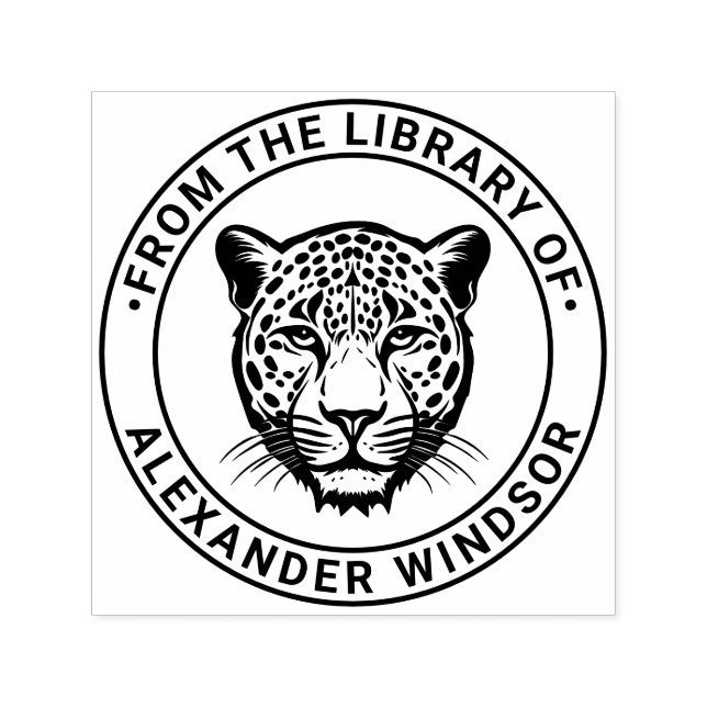 Carimbo Auto Entintado Cheetah Head #2 (Design)