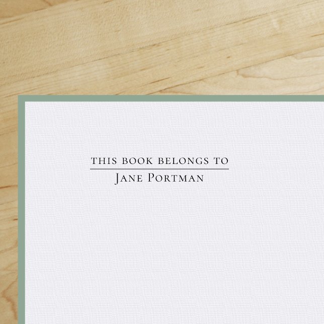 Carimbo Auto Entintado Chic Elegance | Moderno | Este livro pertence a ("Everyday is abundantly beautiful." 
Sincerely Best Wishes from Lucky Design World)