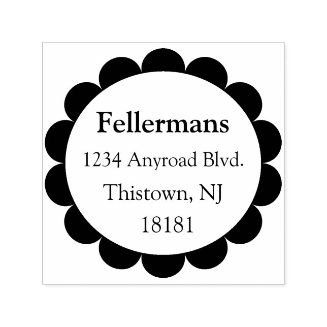 Carimbo Auto Entintado Círculo Escalado (Design)