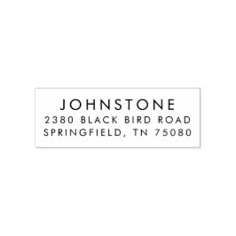 Carimbo Auto Entintado Clássico Retorno Endereço Autocolante Moderno