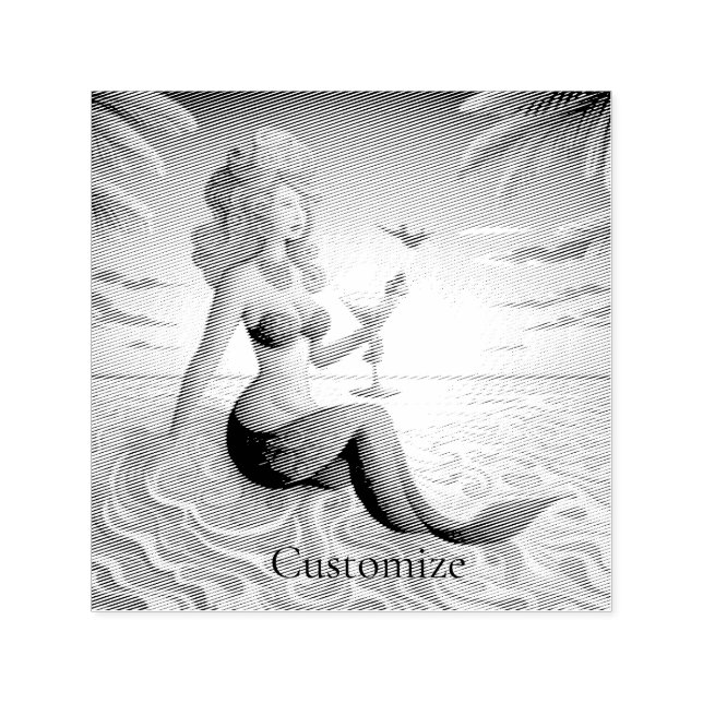 Carimbo Auto Entintado Classy Martini Mermaid Thunder_Cove (Design)