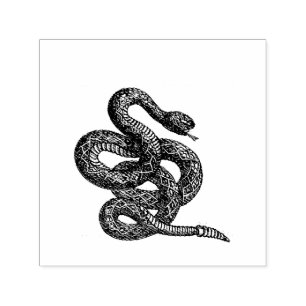 Carimbo Auto Entintado Cobra Crotalus Cascavella (Víbora Pitão Venenosa)