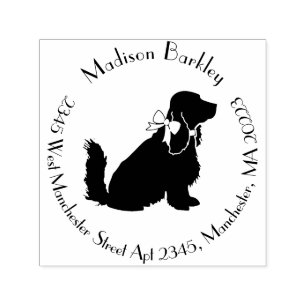 Carimbo Auto Entintado Cocker Spaniel Dog Puppy