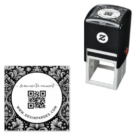 Carimbo Auto Entintado Código QR de negócios personalizado e site