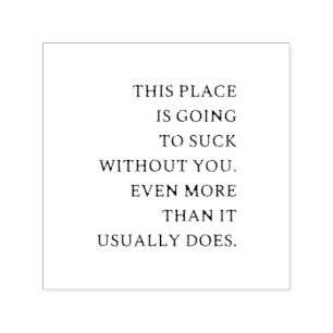 Carimbo Auto Entintado Colega de Trabalho Divertido Saindo - Novo Trabalh