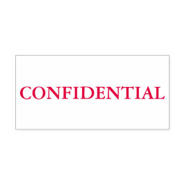 Carimbo Auto Entintado Confidencial Vermelho