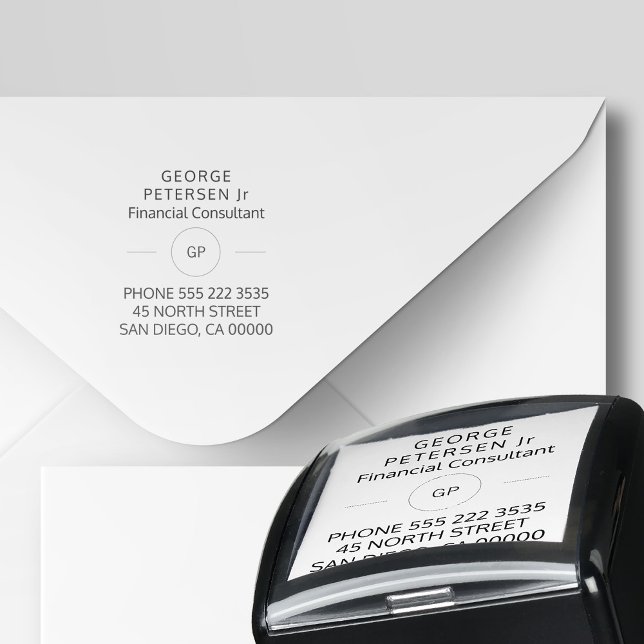 Carimbo Auto Entintado Consultor | empresas monogramas (Criador carregado)