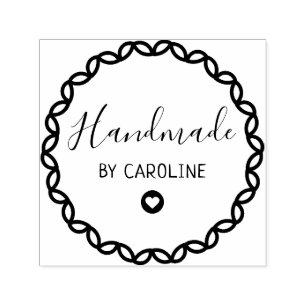 Carimbo Auto Entintado coroa geométrica manual