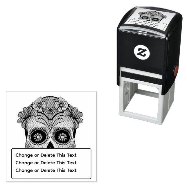 Carimbo Auto Entintado Crânio (In Situ)