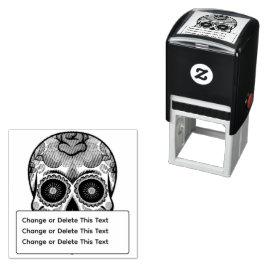 Carimbo Auto Entintado Crânio