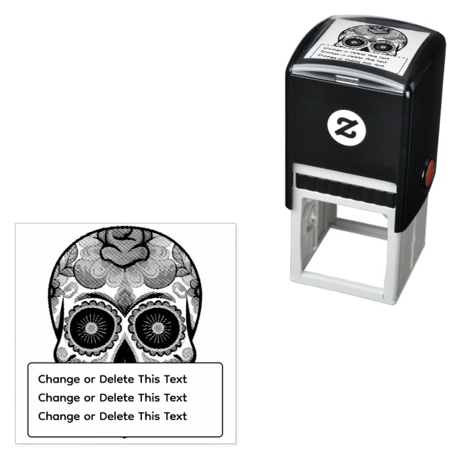 Carimbo Auto Entintado Cranio de Açúcar (In Situ)