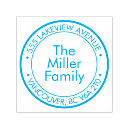 Carimbo Auto Entintado Create Your Own Rubber Family Address Stamp