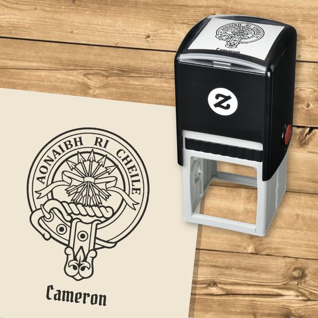 Carimbo Auto Entintado Crest do Clã Cameron (Criador carregado)