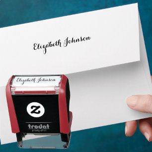 Carimbo Auto Entintado Criar Nome de Assinatura Personalizado Elegante