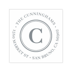 Carimbo Auto Entintado Criar seu próprio endereço do remetente clássic