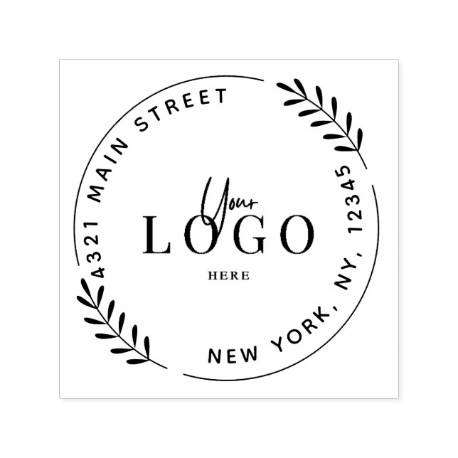 Carimbo Auto Entintado Crie a sua própria ronda moderna (Design)