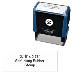 Carimbo Auto Entintado Crie seu Personalizado 2.15" x 0.78"