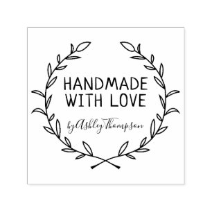 Carimbo Auto Entintado Crie Seu Próprio Aro de Louro em Folhagens