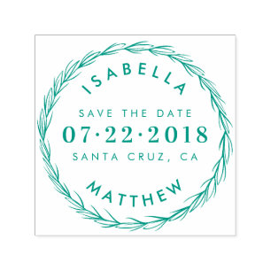 Carimbo Auto Entintado Crie Seu Próprio Casamento Elegante Salve A Data