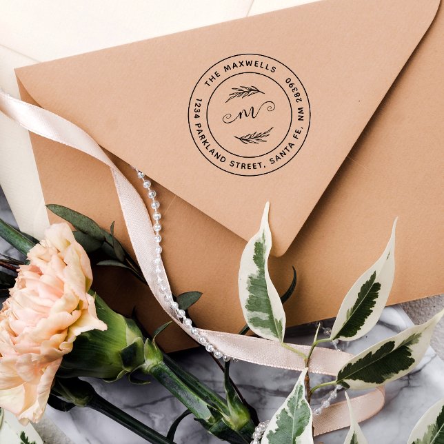 Carimbo Auto Entintado Crie seu próprio endereço de devolução de família  (Criador carregado)