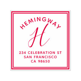 Carimbo Auto Entintado Crie seu próprio endereço de devolução de script d