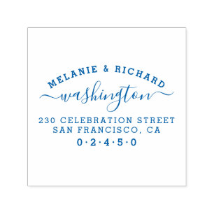 Carimbo Auto Entintado Crie seu próprio endereço de devolução familiar re