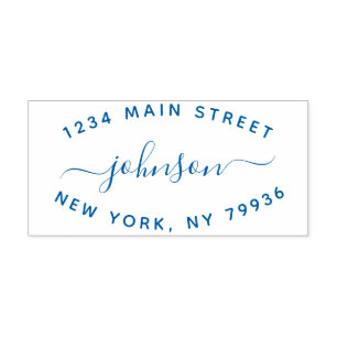 Carimbo Auto Entintado Crie seu próprio endereço de devolução moderno