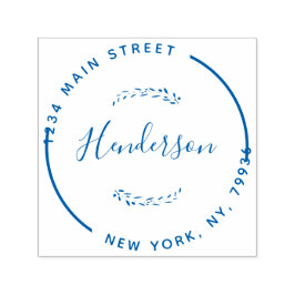 Carimbo Auto Entintado Crie seu próprio endereço de devolução moderno red