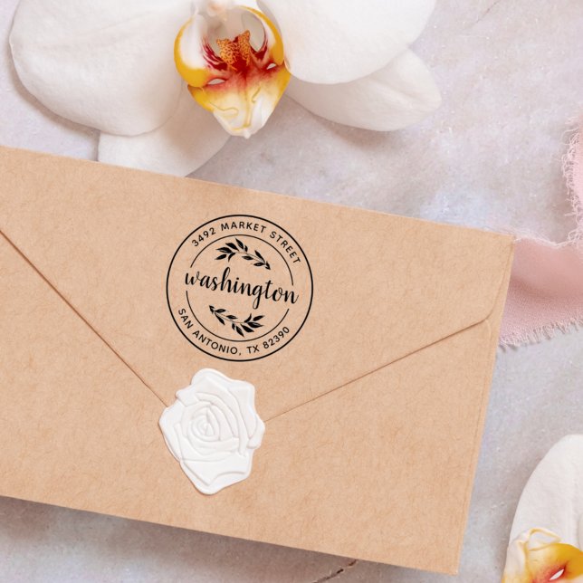 Carimbo Auto Entintado Crie seu próprio endereço de devolução Russo Moder (Criador carregado)