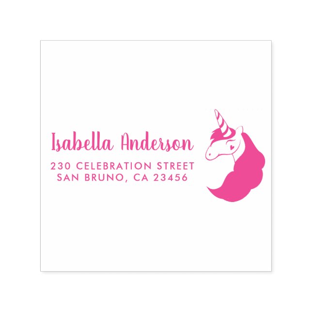 Carimbo Auto Entintado Crie seu próprio endereço mágico de devolução Unic (Design)