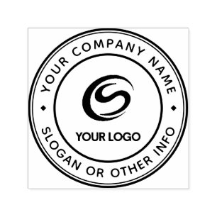 Carimbo Auto Entintado Crie Seu Próprio Logotipo Comercial Personalizado 