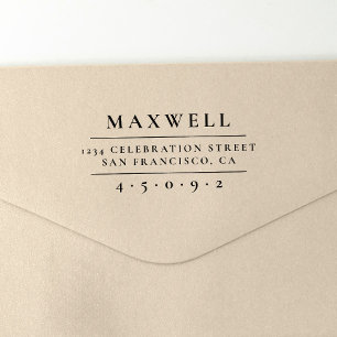 Carimbo Auto Entintado Crie seu próprio nome de família legível Endereço