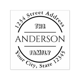 Carimbo Auto Entintado Crie seu próprio nome de família Roda Endereço de 