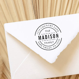 Carimbo Auto Entintado Crie seu próprio nome familiar Endereço de devoluç