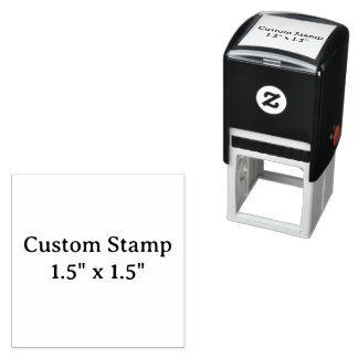 Carimbo Auto Entintado crie seu próprio personalizado 1,5" x 1,5"