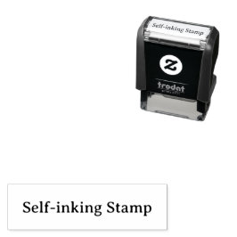 Carimbo Auto Entintado Crie seu próprio simples personalizado 1.4" x 0.4"