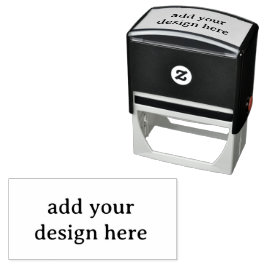 Carimbo Auto Entintado Crie seu próprio simples personalizado 2.9" x 1.4"