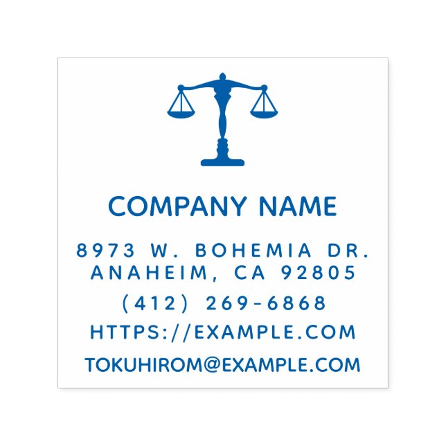 Carimbo Auto Entintado Crie sua própria empresa de advocacia (Design)