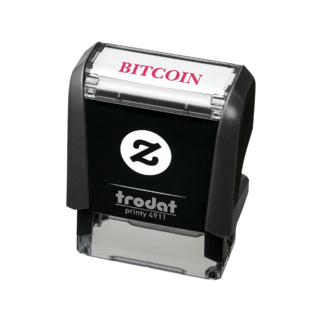 Carimbo Auto Entintado cunha de bitmoney (Produto)