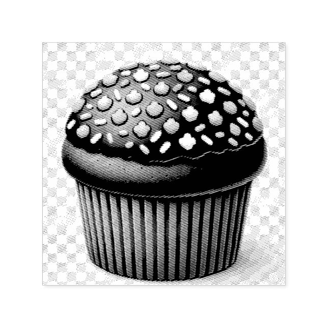 Carimbo Auto Entintado Cupcake (Design)