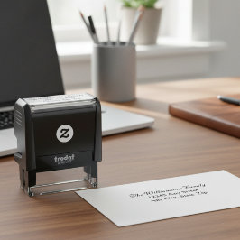 Carimbo Auto Entintado Custom Return Address Stamp – Elegant Script