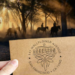 Carimbo Auto Entintado Custom Western Cowboy Boot Family Return Address<br><div class="desc">Custom Western Cowboy Boot Family Return Address self-inking stamp</div>