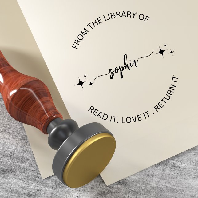 Carimbo Auto Entintado Da biblioteca deste livro pertence à Nm personaliz (Criador carregado)