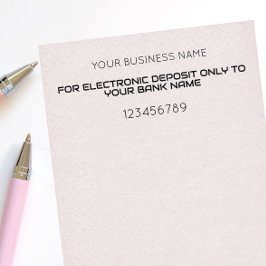 CARIMBO AUTO ENTINTADO DEPÓSITO MÓVEL APENAS EMPRESARIAL