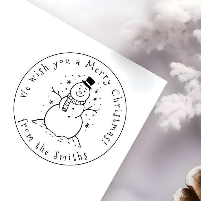 Carimbo Auto Entintado Desejamos-lhe um Feliz Natal, bonitão, bonitão. (Criador carregado)